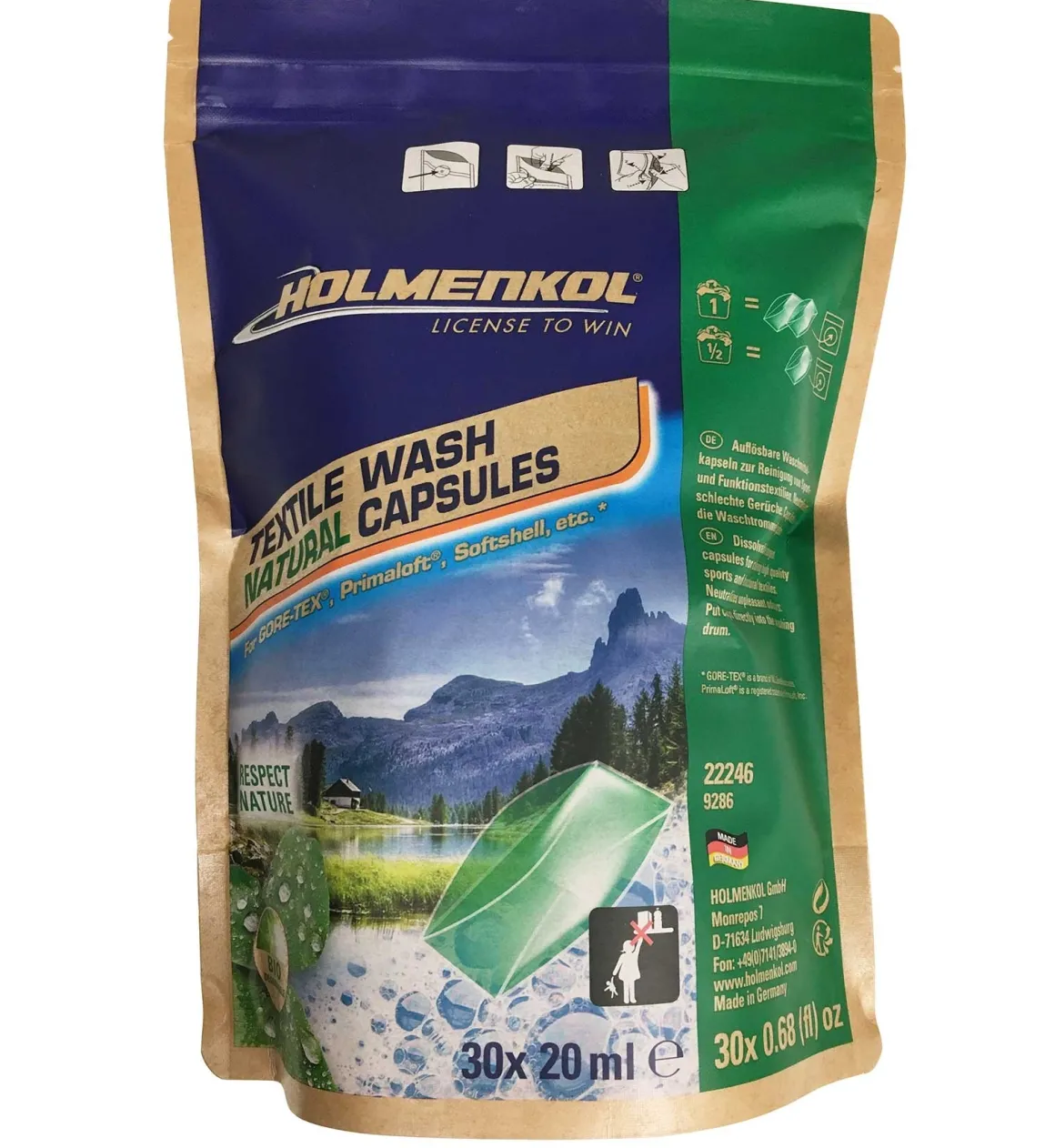 Holmenkol Textile Wash Natural Capsules 30 Diversen One