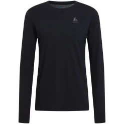 Odlo Mens BL Top Crew Neck L/S Merino 200