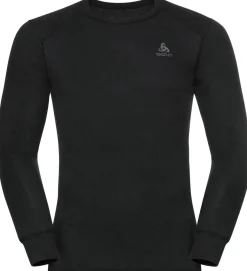 Odlo Mens BL Top Crew Neck L/S Active Warm