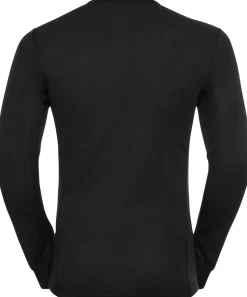 Odlo Mens BL Top Crew Neck L/S Active Warm