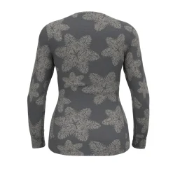 Odlo Womens God Jul Print L/S Crew Neck Shirt