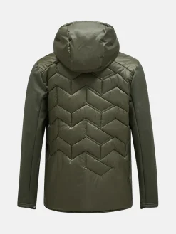 Peak Performance Mens Elevate Liner Hybrid Hood Jacket