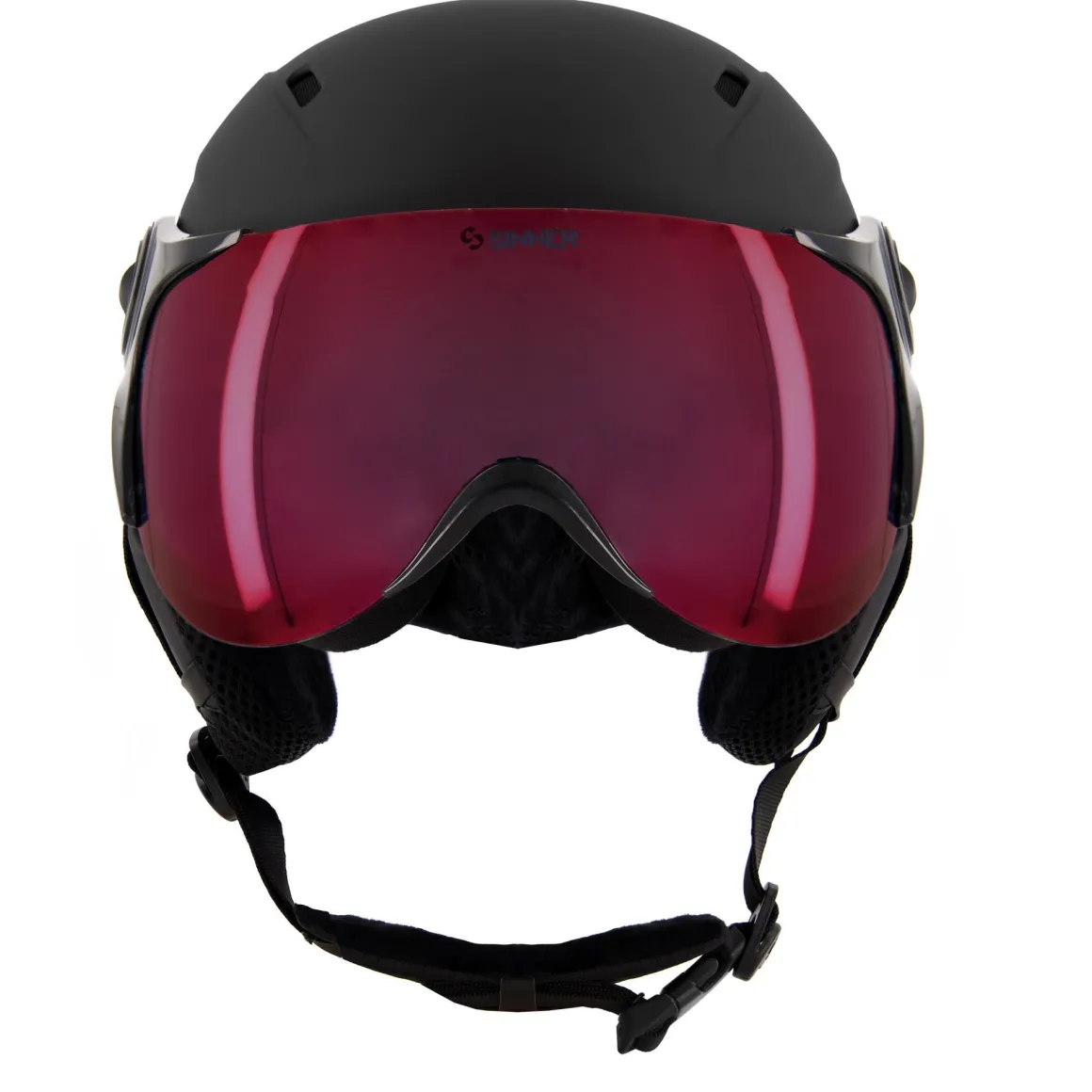 Sinner Typhoon Visor Mt Blk_Rd Mr Cat