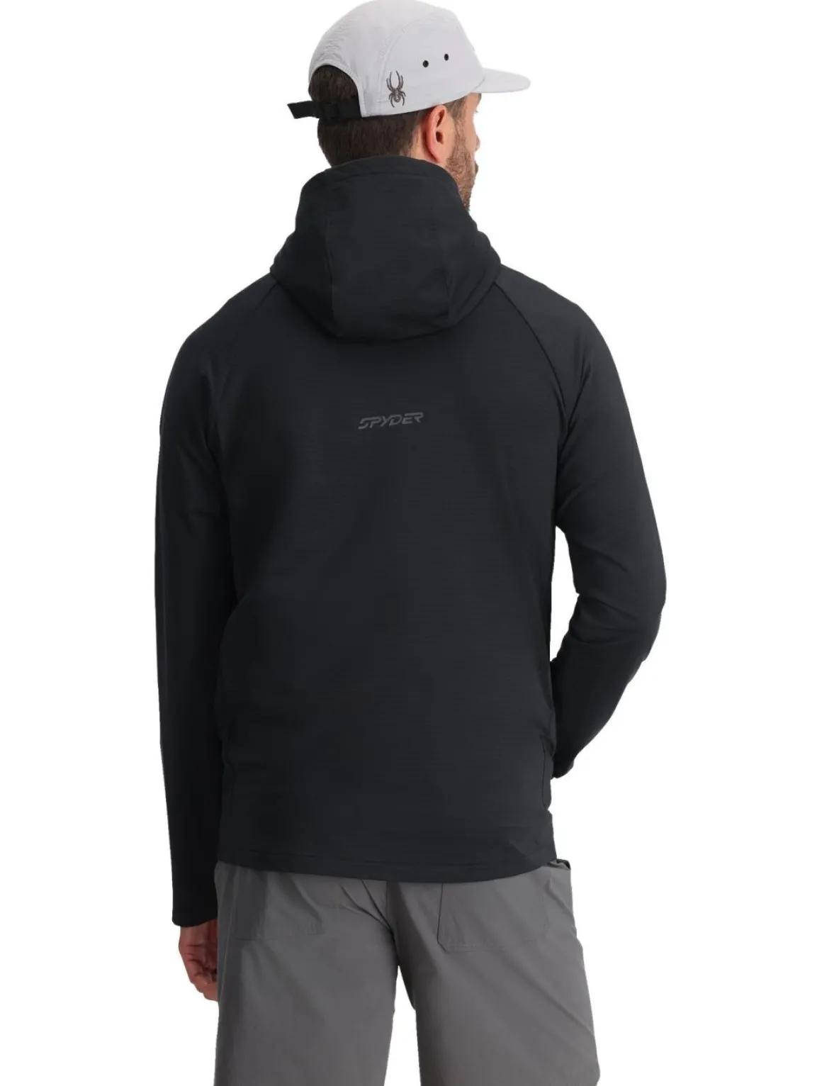 Spyder Mens Gridweb Fleece Hoodie