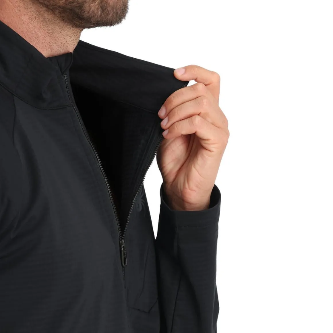 Spyder Mens Gridweb Fleece 1_2 Zip