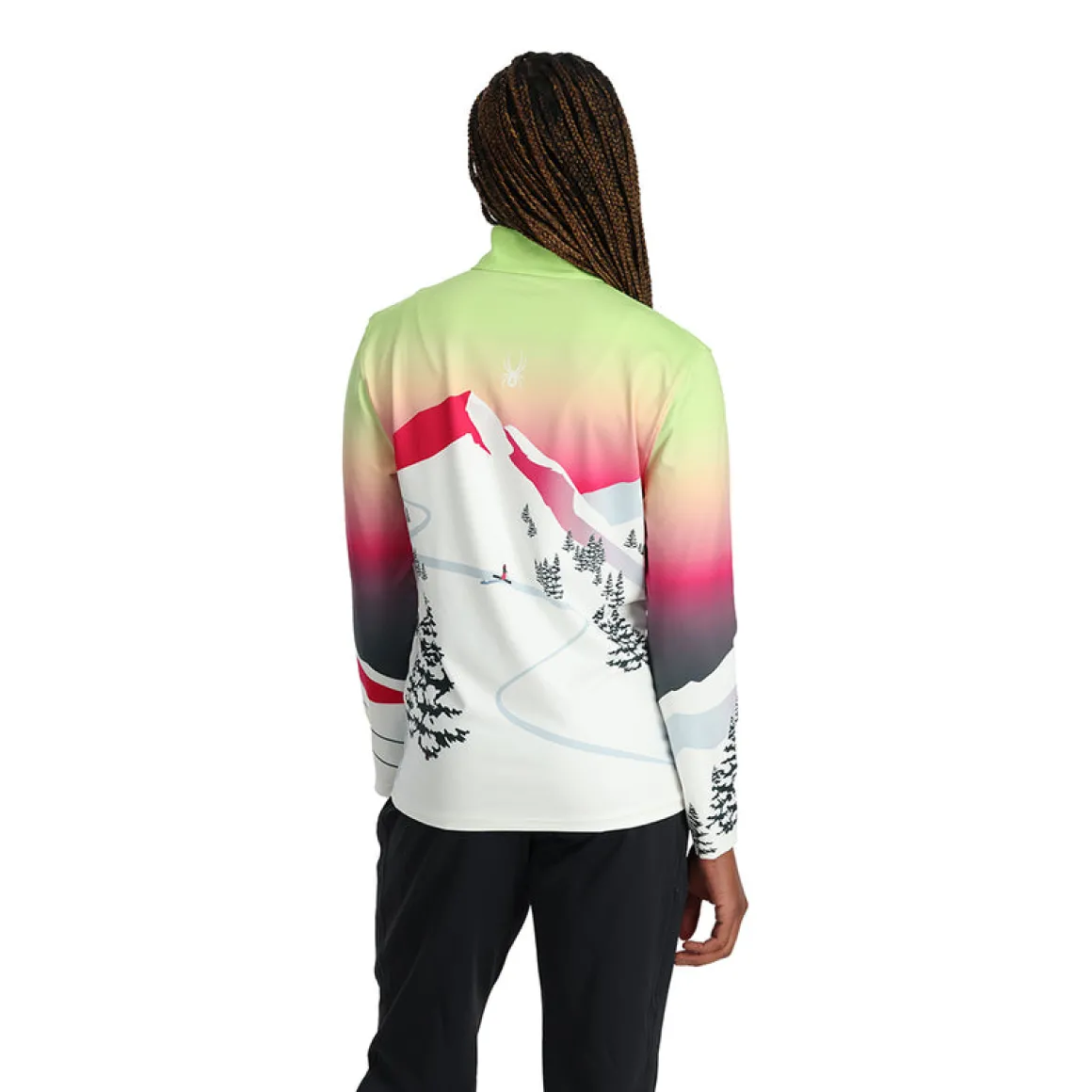 Spyder Womens Sunset Zip T-Neck