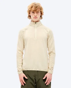 The Mountain Studio Mens Light Tech Fleece Half Zip
