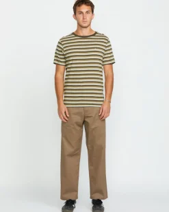 Volcom Mens Level Stone Crew SS