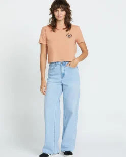 Volcom Womens Dial Crop Tee